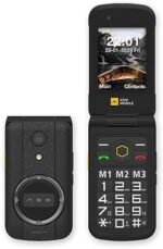 AGM M8 Security+ 4G Rugged Flip Phone, Large Button Cell Phones for Seniors, Secure Data, Waterproof/Drop-Proof, SOS Side Key, HAC, Fast Dialing, 104dB Powerful Speaker, Big Keyboard, Dual SIM Cards