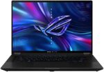 ASUS ROG Flow X16 (2024) 2-in-1 Gaming Laptop, 16” Nebula HDR Display 16:10 QHD 240Hz/3ms,100% DCI-P3, GeForce RTX 4060,Intel Core i9-13900H,16GB DDR5,1TB PCIe SSD,Wi-Fi 6E, Windows 11,GV601VV-DS91-CA