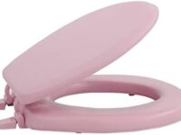 Achim Home Furnishings TOVYSTTR04 Fantasia Standard Toilet Seat, 17-Inch, Soft Tea Rose