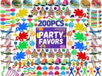 Amy&Benton 200PCS Goodie Bag Fillers Party Favors for Kids Birthday Pinata Filler Toy Assortment Prizes for Kids Classroom Rewards