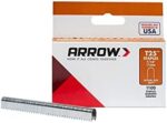 Arrow Fastener 257 Genuine T25/T2025 7/16-Inch Staples, 1,100-Pack