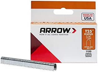 Arrow Fastener 257 Genuine T25/T2025 7/16-Inch Staples, 1,100-Pack