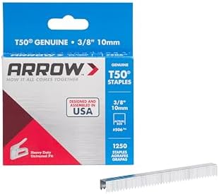 Arrow Fasteners 50624 T50 Staples, 3/8 Inch ...