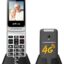 Artfone 4G Foldable Mobile Phone for Seniors with SOS Button, SIM-Free Flip Phone for Elderly, Unlocked Senior Flip Basic Phone, with Charging Station, Camera, FM, Flashlight (Gray)