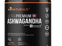 Ashwagandha Supplement For Stress Relief & Heart Health | Made with SENSORIL Ashwagandha | Backed by Scientific Studies Proven to Reduce Cortisol Levels | miNATURALS | 120 ct. 2-4 Month Supply