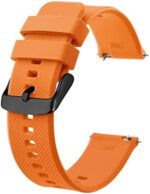 BISONSTRAP Watch Strap 18mm 19mm 20mm 21mm 22mm, Quick Release Silicone Watch Bands for Men Women