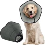 BONTHEE Dog Cone Collar for After Surgery,Soft Dog Cones for Large Dogs,Adjustable Dog Recovery Collars for Pet,Elizabethan Collar, Adjustable E-Collars for Dog, Prevent Licking Wound(XL)