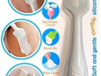 Baby Bum Brush, Original Diaper Rash Cream Applicator, Soft Flexible Silicone Brush, Unique Gift for boy girl [Gray]