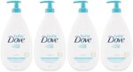 Baby Dove Sensitive Skin Care Hypoallergenic Lotion with Skin-natural Nutrients Rich Moisture Baby Lotion Free of Parabens, Phthalates, Dyes and Sulfates 591 ml (Pack of 4)