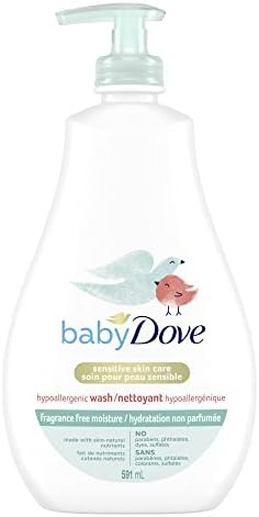 Baby Dove Tip to Toe Baby Wash Sensitive Moisture hypoallergenic and fragrance free 591 ml