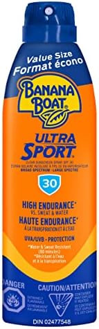 Banana Boat Ultra Sport Sunscreen Spray, NEW FORMULA, Spf 30, Value Size, 226g