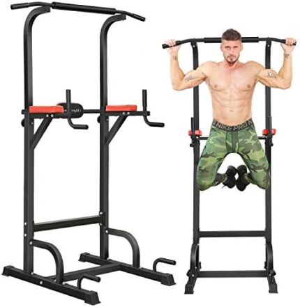 BangTong&Li Power Tower Pull Up Bar for Home Gym Equipment Dip Station Multi-Function Workout Station