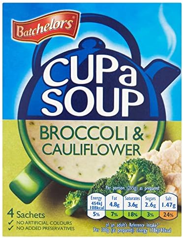 Batchelors Cup a Soup Creamy Broccoli & Cauliflower (4 per pack - 101g)