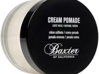 Baxter of California Cream Pomade for Men - Light Hold & Natural Finish, Unscented Hair Styling Cream for Wavy/Curly Hair, Smooths & Refines, 2 oz for All Hair Types