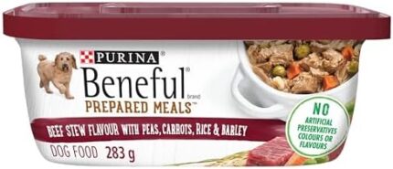 Beneful Prepared Meals Wet Dog Food, Beef Stew - 283 g Tub (8 Pack)