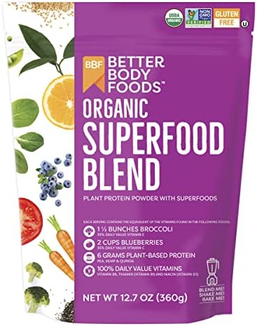 BetterBody Foods LIVfit Superfood Protein Blend 360 Grams, 30 Day Supply