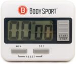 Body Sport Digital Timer – Sports Stopwatch and Countdown Timer for Fitness & Exercise Routines – Multifunctional Timer for Gym, Kitchen, Classroom, and Office Settings – Easy to Use – Battery