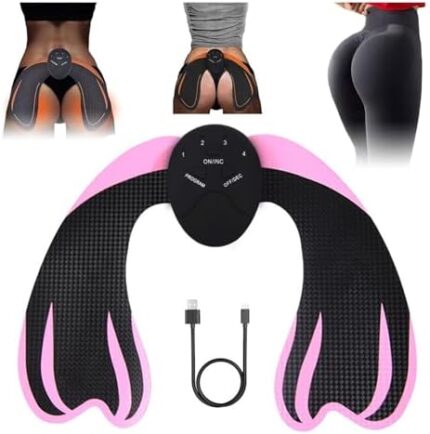 Booty Trainer for Women, 6 Modes Adjustable Portable Smart Booty Workout Equipment, Wearable Butt Lifting Machine, Smart Booty Trainer for Workout Home Gym(Pink)