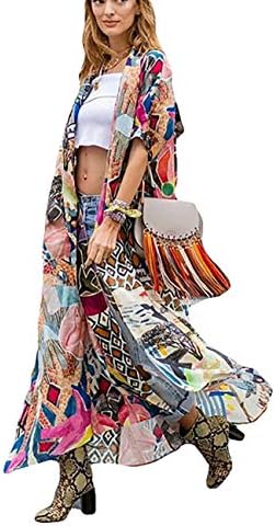 Bsubseach Kimonos for Women Open Front Kimono for Swimwear Women Tassel Swim Coverup