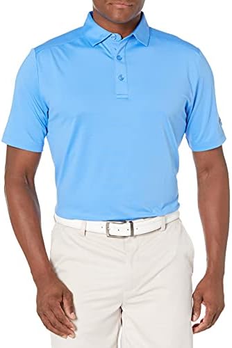 Callaway Mens Cooling Solid Micro Hex Short Sleeve Golf Polo Shirt