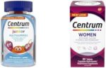 Centrum Junior Multigummies, Multivitamins, Gummies Kids Multivitamin, Gluten-Free & Women Multivitamins/Minerals Supplement, 90 Tablets (Packaging May Vary)