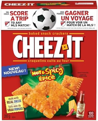 Cheez-It* Hot & Spicy, Baked Snack Crackers, 200g