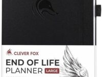 Clever Fox Large End of Life Planner – Guided Final Arrangements Organizer Notebook for Instructions, Beneficiary Info, Will Preparation, Last Wishes & Funeral Planning – 8.5" x 11" (Black)