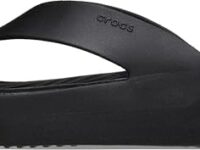 Crocs womens Getaway Platform Flip Flops, Wedge Sandals for Women Getaway Platform Flip Black