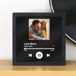 Custom Music Album Fridge Magnet | Personalized Refrigerator Magnet with Built-in Music Player & Photo | Unique Home Decor Gift for Couples Music Lovers