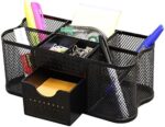 DecoBrothers Desk Organizers Pencil/Pen Holder Caddy Storage Accessories for Office, Black