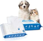 Dog Wipes for Dogs Cats 200 Wipes, All Purpose Cleaning Pet Wipes, Dog Ear Wipes, Quick Easy Grooming for Bums, Body, Paws, Eyes, for A Easy & Speedy Freshen-Up, 2 Travel Pack