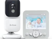 Dr.Care NeoView Video Baby Monitor - 2.8” Screen, 2-Way Audio, Video Loop Recording, Night Vision, Real-Time/VOX Monitoring, Temperature Sensor, Lullabies, Belt Clip Design (Supports Up to 128GB)