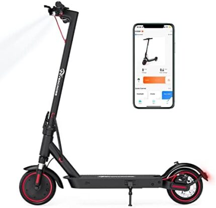 EVERCROSS Electric Scooter, Electric Scooter Adults with 350W Motor, Up to 19 MPH & 19 Miles E-Scooter, Lightweight Folding Electric Scooter for Adults with 8.5'' Solid Tires & APP Control