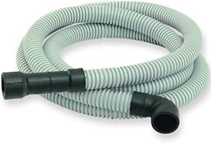 Eastman 91218 Universal-Fit Corrugated Dishwasher Discharge Hose, Gray, 8 feet length