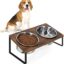 Elevated Dog Bowls, Raised Dog Bowl Stand Feeder for Large Medium Small Size Dogs, Pet Food and Water Bowl with 2 Stainless Steel Bowls