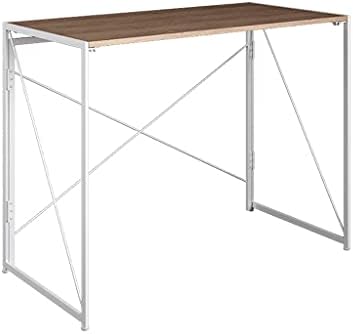 End Table, Small Folding Study Writing Desk for Bedroom, Portable Space Saving Furniture,Collapsible, no Assembly