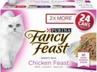 Fancy Feast Wet Cat Food, Chicken Feast Variety Pack 3 Flavours - 85 g (24 Pack)