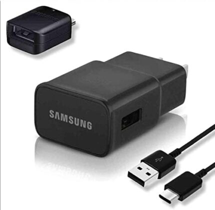 Fast Adaptive Wall Adapter Charger for Samsung Galaxy S10 S9 Plus Note 9 S8 Note 8 + EP-TA20JBE - Bundled with UrbanX Type C/USB-C Cable 6ft (2m) and OTG Adapter - 3 Items - Rapid Charging - Black