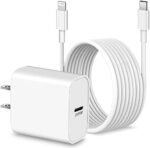 Fast Charger for iPhone 11 12 13 14, 10FT Long USB-C to L Cable Cord + 20W USB C Wall Charger Block Fast Charging for iPhone 14/14 Pro Max/Plus, 13/12/Mini/11/XS/XR, iPad