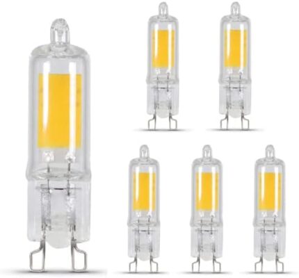 Feit Electric BP35G9/830/LED/6 35-Watt EQ DM G9 Base T4 Specialty LED Light Bulb, 6-Pack