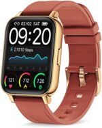 Flian Smart Watch for Women 1.69" Touch Screen Smart Watches for Android iOS Phones Smartwatch Fitness Watches with Heart Rate Monitor Sleep Tracker Calorie Pedometer Sports Activity Fitness Tracker