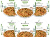 Food Earth - Vegetable Biryani Meal - Ready to Eat Indian Cuisine - Organic, Gluten-Free, GMO-Free - Healthy Microwavable Meals - Pre-packaged Indian Food - auro- Pack of 6