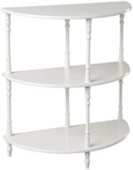 Frenchi Home Furnishing MW25-WH Multi-Tiered End Table, White