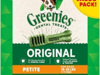 GREENIES Adult Dog Treats Original PETITE Natural Dental Care, (60 Treats) 36oz. Pack