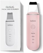 GUGUG Skin Spatula Blackhead Remover, Facial Skin Scrubber with 2 Silicone Covers, Pore Cleaner Tools for Deep Cleansing, 4 Modes