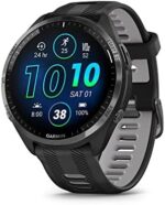 Garmin Forerunner® 965 Running Smartwatch, Colorful AMOLED Display, Training Metrics and Recovery Insights, Black and Powder Gray