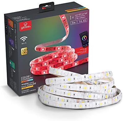 Globe Electric 50053 Collection Smart Strip Light, 16.4 ft, Multi-Color