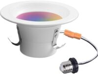 Globe Electric 50078 Collection Smart Retrofit Recessed Light, Multicolor, 4" Retrofit