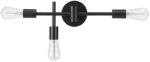 Globe Electric Hollins 18'' 3-Light Vanity Light, Matte Black