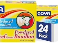 Goya Foods Beef Bouillon Reduced Sodium, 2.82 Ounce (Pack of 24)